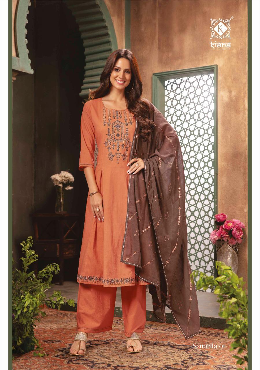 Kiana Senorita Fancy Stylish Festive Wear Salwar Suit Ready Made Collection